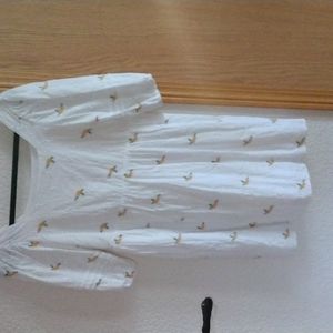 Sweet embroidered baby doll dress